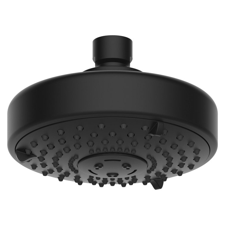Nikles SHOWER HEAD XL TECHNO 120 3S MASSAGE 2.5GPM MATTE BLACK
